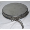 Image 8 : Portable stainless steel camping pot or Billy tin- designed for cooking over a fire or a stove