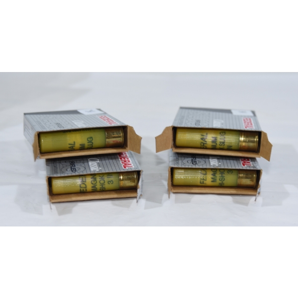 20 Rounds Federal 20 Gauge 3" Rifled Slug Ammunition 