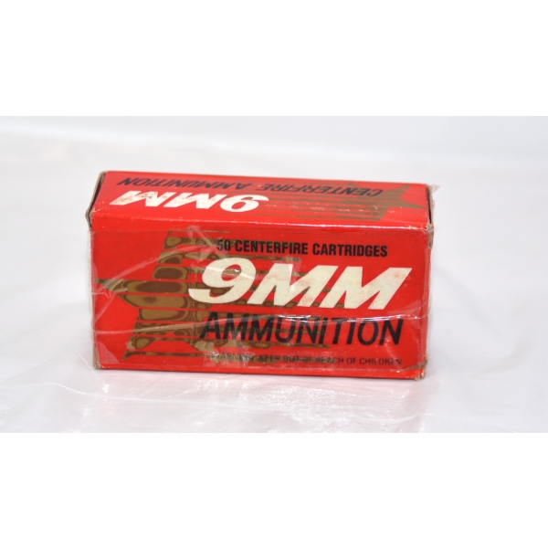 50 Rounds 9mm 124gr Ammunition 