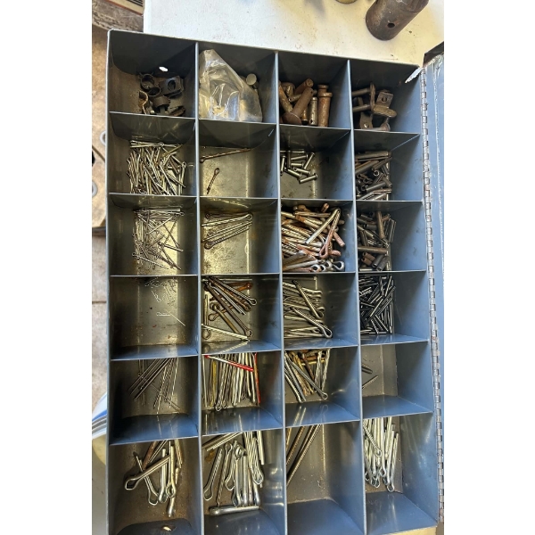 Spool of 1/4" Galvanized Aircraft Cable & Cotter Pin Assortment