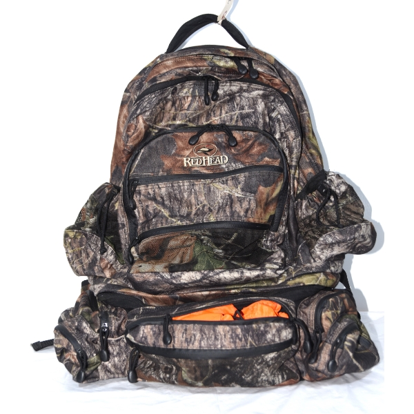 Red Head Back Pack With Zip -Off Fanny Pack 