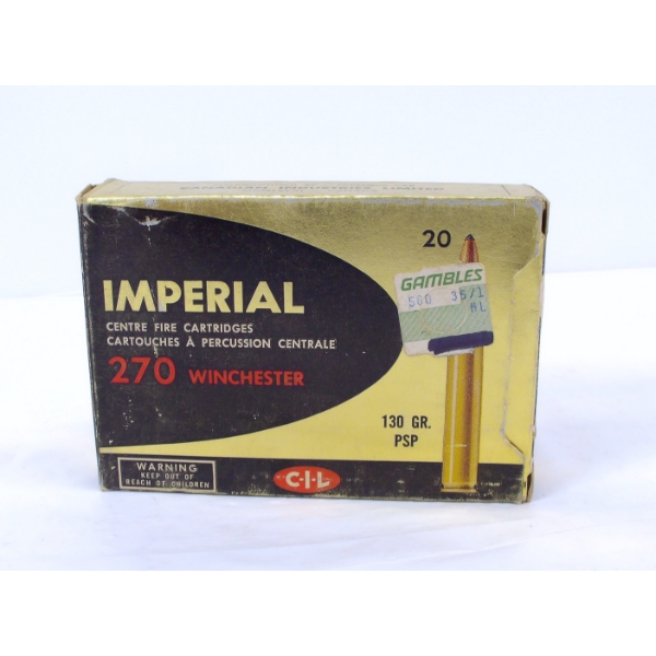 19 Rds. Assorted .270 Win 130gr Ammunition 