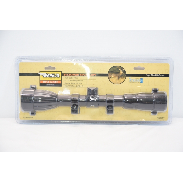 B.S.A. Xtreme 4x-12x Rifle Scope 