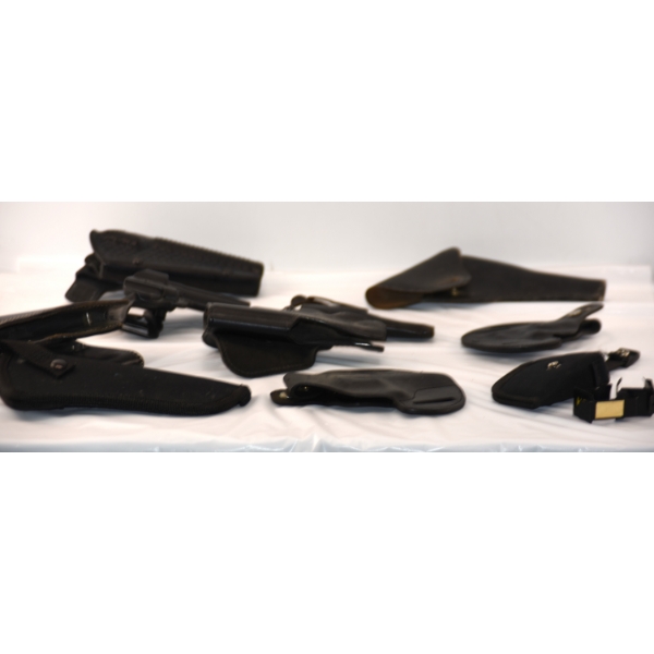 Box Lot Misc. Items & Gun Holsters