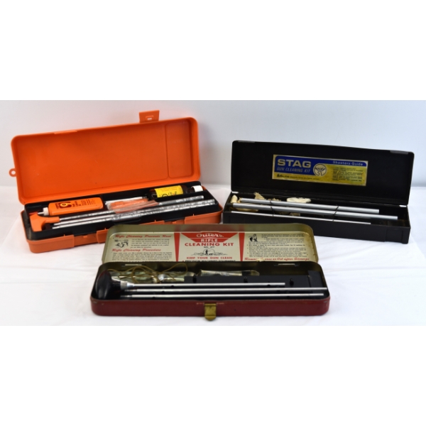Box Lot 3 Assorted Brands & Calibers Cleaning Kits 