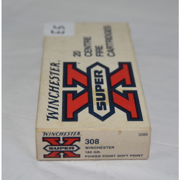 20 Rounds Winchester Super X 308 Win 180gr. Ammunition