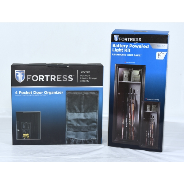 Fortress Light Kit & 4 Pocket Door Organizer for Safe 