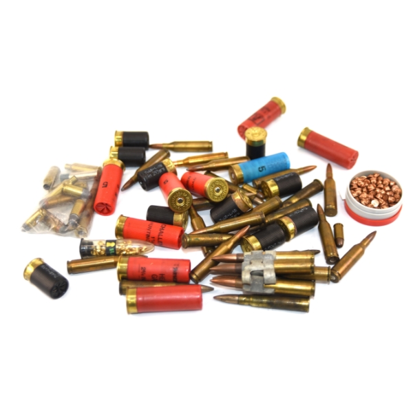 56 Rounds Assorted Brands & Calibers Ammunition