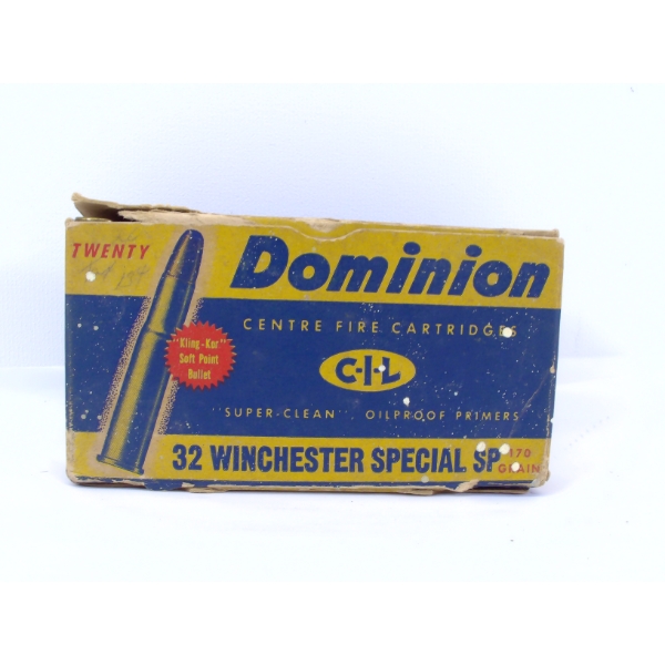 14 Rounds Dominion 32 Winchester Special Ammunition 