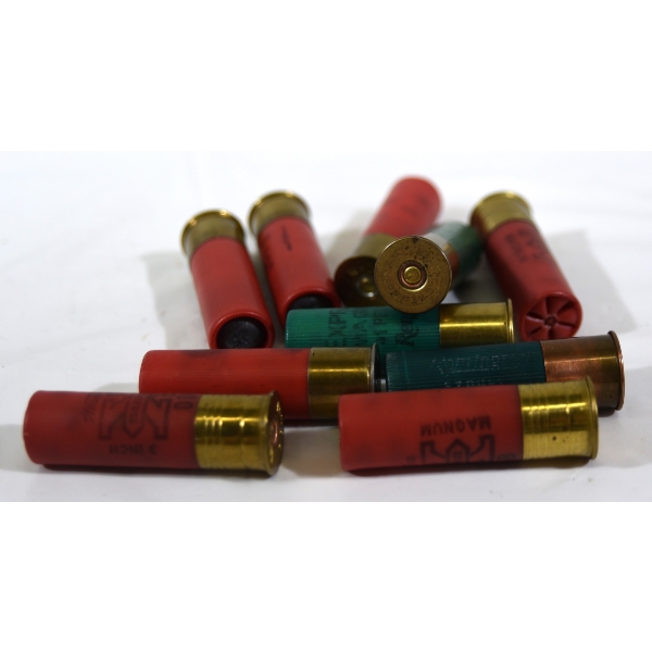 10 Rounds Assorted Brand 12ga 3" Ammunition 