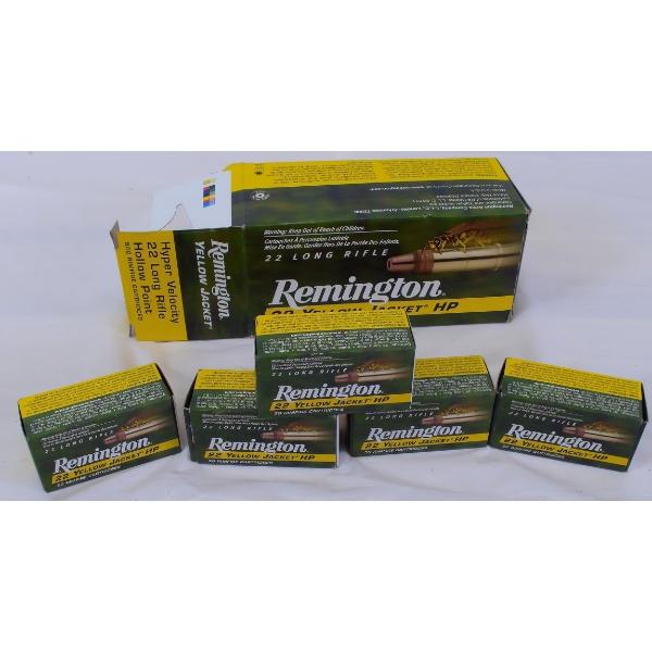 250 Rounds Remington Yellow Jacket .22LR HP Ammunition 