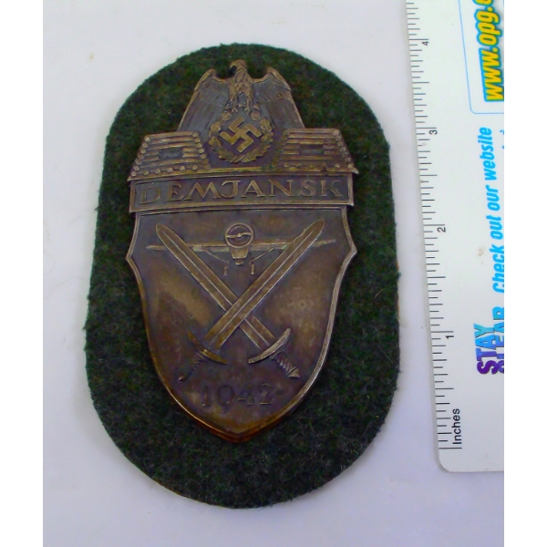 1942 WWII German Demjansk Campaign Shield