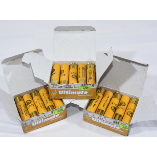 30 Rounds Kent 20 Gauge 3" #4 Shot Ammunition 