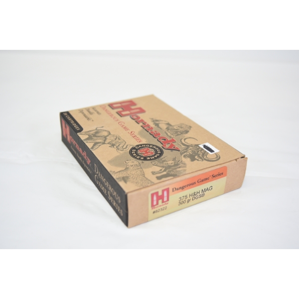 20 Rounds Hornady 375 H&H Magnum 300gr. DGS Ammunition