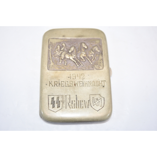 1942 Kriegsweihnaght SS Cigarette Tin