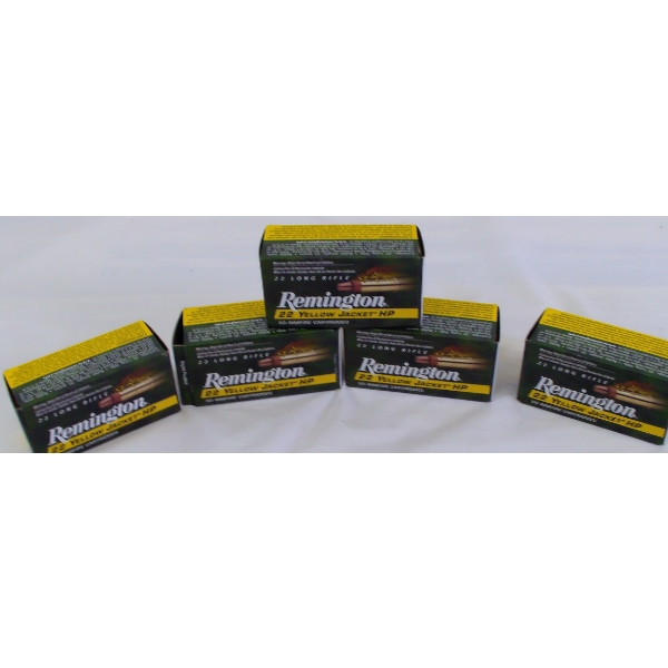 250 Rounds Remington Yellow Jacket .22LR HP Ammunition 