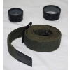 Image 2 : Vintage Green Army Canvas Strap & Bushnell Weatherproof Riflescope Lens Cap