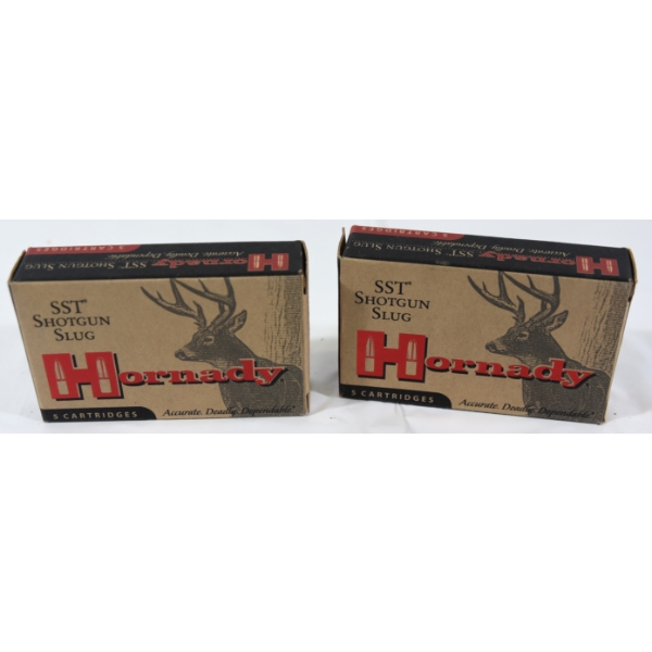 10 Rounds Hornady SST Shot Gun Slug 12 Gauge 2 3/4" 300 Grain Ammunition 