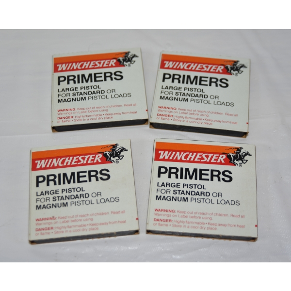 400 Pieces Winchester Large Pistol Primers 