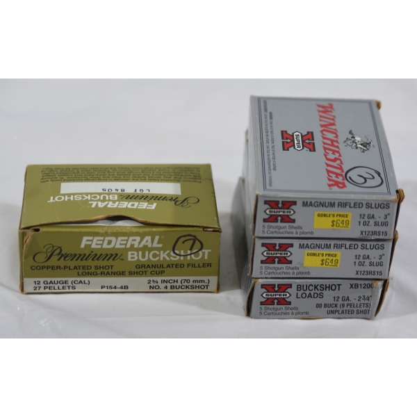 20 Rounds Mixed Brand 12 Gauge Ammunition