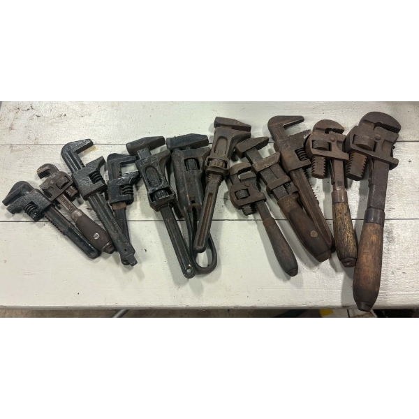 Assorted Vintage Pipe Wrenches 