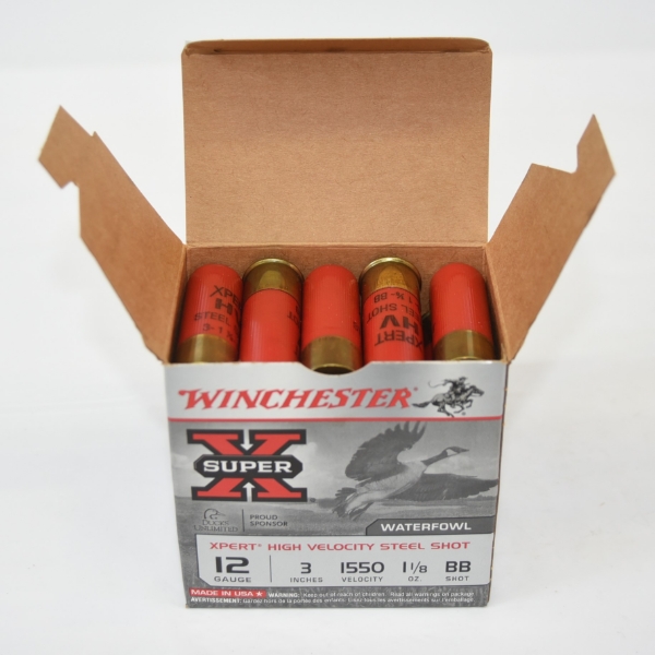 25 Rounds Winchester Super X 12 Gauge 3  BB Shot Ammunition