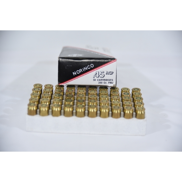 Norinco .45ACP 230gr FMJ Ammunition 