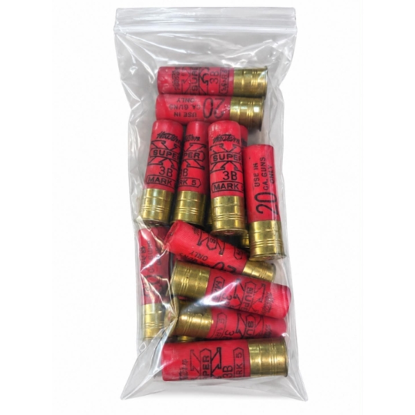 15 Rounds Winchester Super-X 20ga 2-3/4" #9 Shot Ammunition 