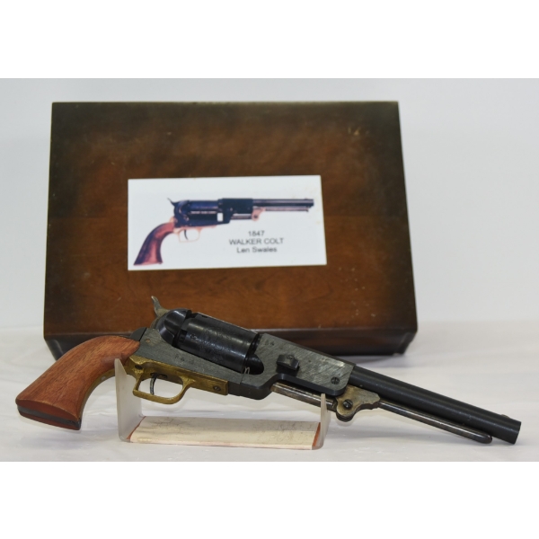 Armi San Marco Model Colt Walker Reproduction .44 Percussion Revolver With Wood Case
