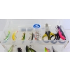 Image 4 : Clear 2-Tray Tackle Box With Assorted Tackle 