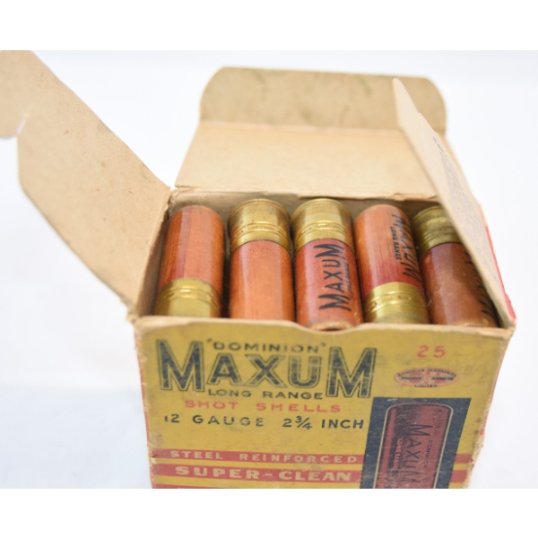 Collector’s 1- box 25 Rounds Dominion Maxum 12ga BB Shot Ammunition