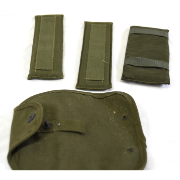 Military Canvas Carrier & 3 Detachable Shoulder Strap Pads