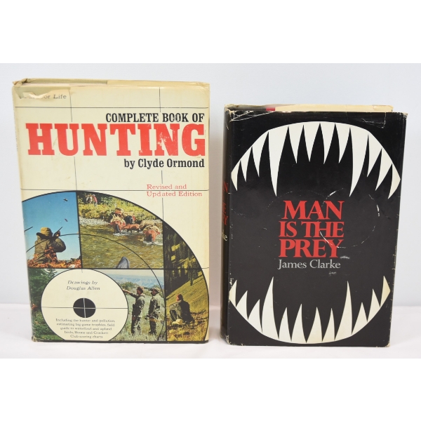 Box Lot Hunting Book & Man Is The Prey