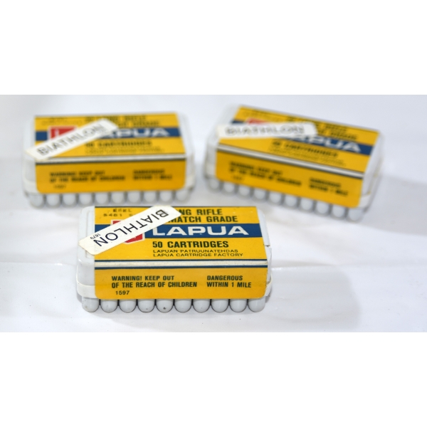 150 Rounds Lapua match grade 22 LR Ammunition