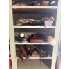 Image 4 : Shelving Unit, Vintage Sanyo Radio, Tools, Hardware & Assorted Supplies 