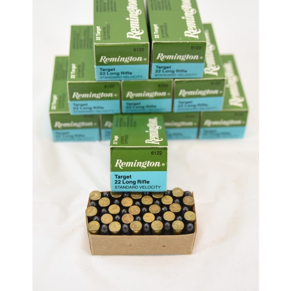 500 Rounds Remington Target 22 LR Ammunition