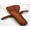 Image 5 : Competitive Edge Dynamics Brass Pouch & Brown Leather Gun Holster - Leather Cobra Gun Sling