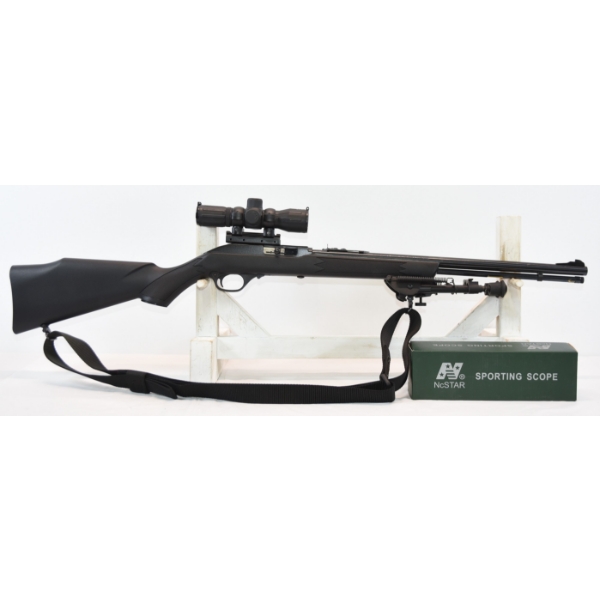 Marlin Model 60 Semi Automatic .22 LR Caliber Rifle With Bipod Scope Trigger Lock & Sling