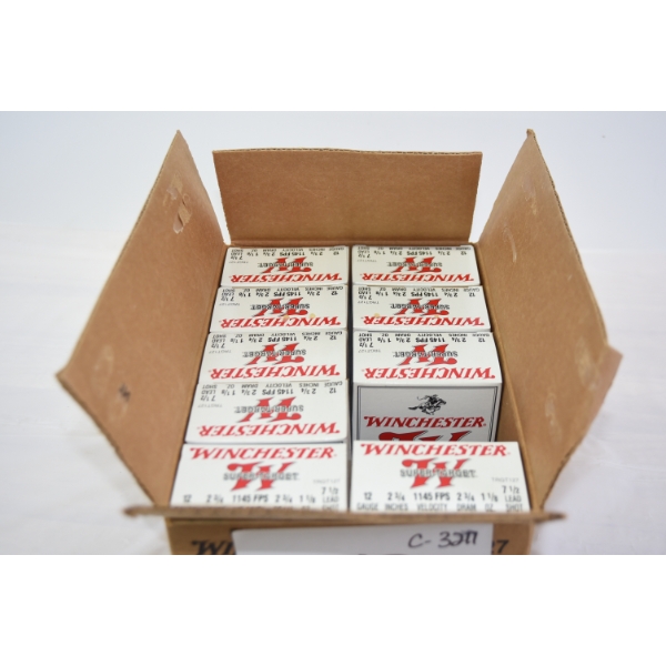 Case of Winchester Super Target 12 Gauge 2 3/4" # 7 1/2 Shot Ammunition