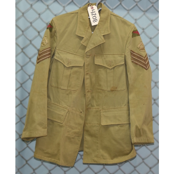 WWII-Era Canadian Army Corporal's Tropical Summer 4 Pocket Tunic Jacket