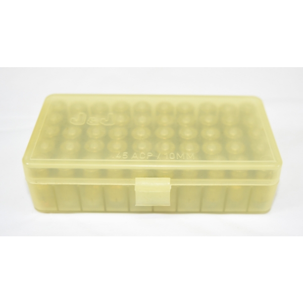 50 Rounds Remington 45 ACP Ammunition In Plastic Case