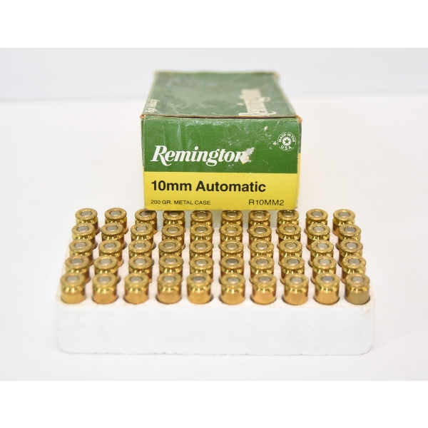 50 Rds. Remington 10mm Automatic 200gr M.C. Ammunition 