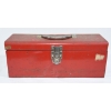 Image 1 : Box Lot Metal Tool Box No Tray With Handgun Case Rifle Sock 3 Lathe Cutting Tools