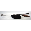 Image 1 : Competitive Edge Dynamics Brass Pouch & Brown Leather Gun Holster - Leather Cobra Gun Sling
