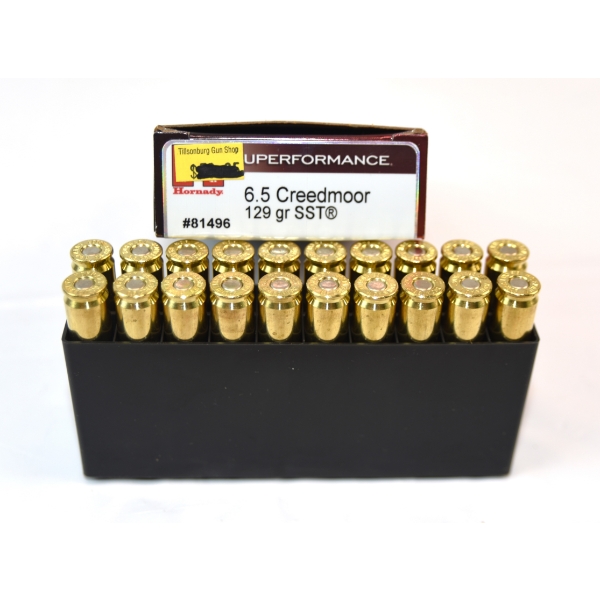 20 Rounds Hornady Superformance   6.5 Creedmoor 129 Grain Ammunition 