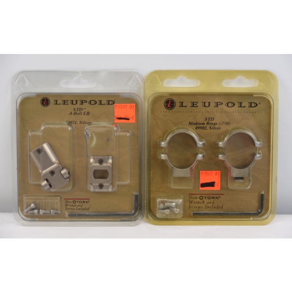 Leupold STD A -Bolt LR & STD Medium Rings 