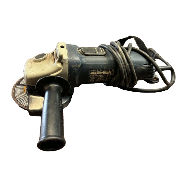 Mastercraft 4-1/2" Corded Angle Grinder with Side Handle & Disc