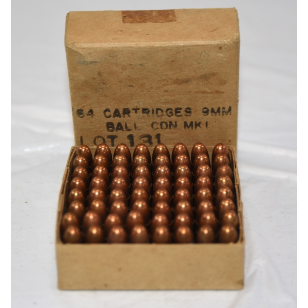 64 Rounds Military 9mm Ammunition