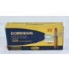 Image 4 : 20 Rounds Dominion 308 Winchester 180gr. KKSP Ammunition