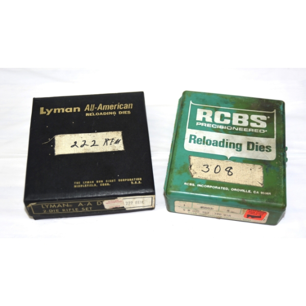 Box Lot RCBS 308 Win & Lyman .222 Rem Dies